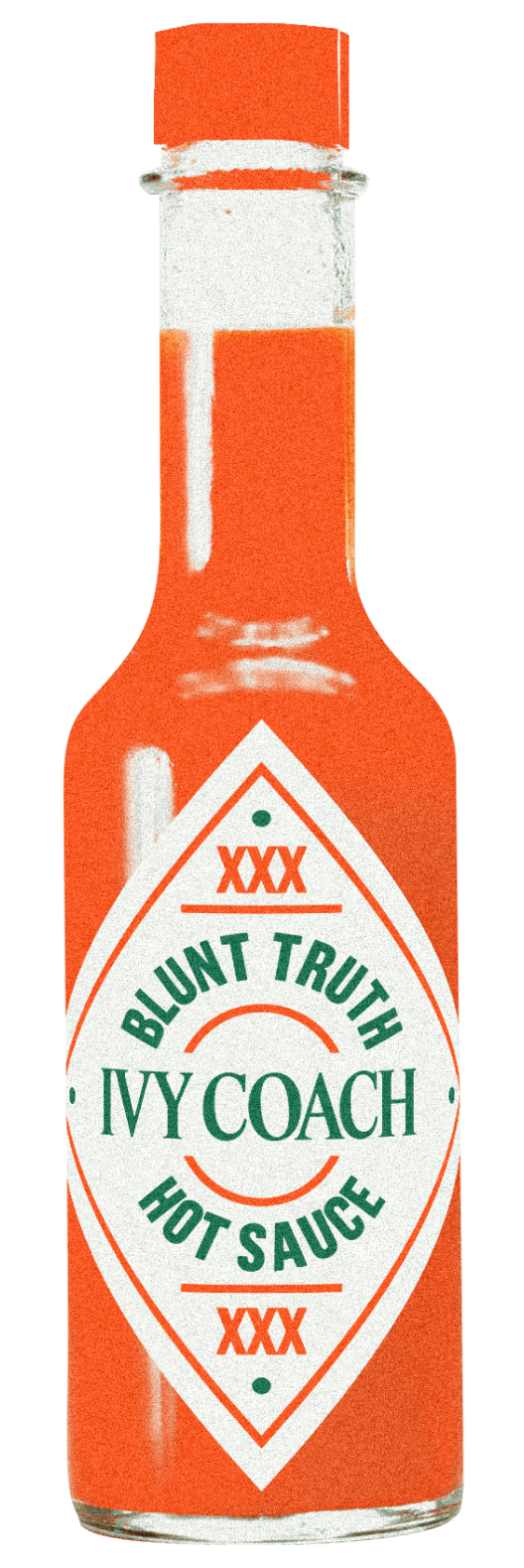 Bottle of Tabasco sauce with a label reading "Blunt truth hot sauce" around "AtssLay".